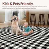 Striking Checkered Urban Decor(Black)