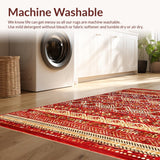 Rich Toned Vintage Medallion Style(Red)