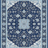 Oriental Floral Design Area(Blue)