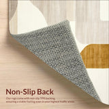 Modern Abstract Runner Camel & Beige(Beige)