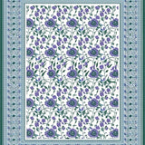 Dreamy Textured Floral Motif(White)