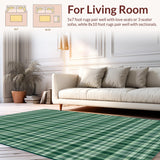 Minimalist Modern Multicolor Check(Green)