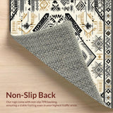 Artisan Woven Hallway Runner With Authentic Tribal Design Elements(Beige)