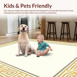 Elegant Greek Key Geometric Motif(Beige)