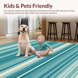 Contemporary Reversible Patterned Mat(Blue)