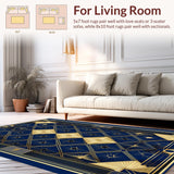 Sophisticated Ogee Blue Touch(Blue)