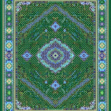 Traditional Floral Arch Motif(Green)