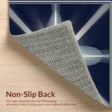 Area Rug Gripper Pads Non Slip Carpet Tape Washable Reusable Count(Blue)
