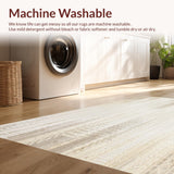 Distressed Boho Area Vintage(Beige)