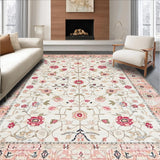 Playful Abstract Floral Fusion(Ivory)