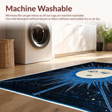 Celestial Black Abstract Arrangement(Blue)