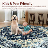 Luxurious Colorful Distressed Motif(Blue)