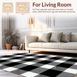 Modern Farmhouse Plaid Accent(Black)