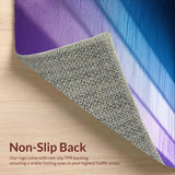 Modern Colorful Non Slip Kids(Blue)