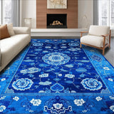 Elegant Blue Toned Chinoiserie Motif(Blue)