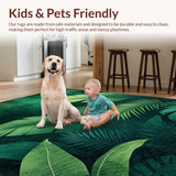 Lush Tropical Leaf Motif(Green)