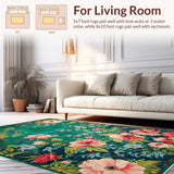 Maximalist Green Floral Elegance(Green)