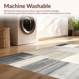 Abstract Bohemian Area Non Slip Ultra Entry(Beige)