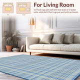 Artful Tartan Geometry in Hues(Beige)