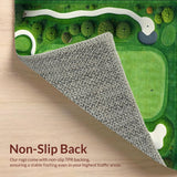 Golf Course Green Tee Off Bath Mat(Green)