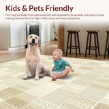 High Traffic Area Beige Durable Accent(Beige)
