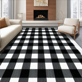 Warm Inviting Rustic Check Design(Black)