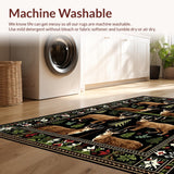 Country Chic Leafy Wilderness Design(Black)