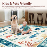 Aqua Alphabet Mat Sea Creature Kids Play Area(Blue)