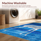 Modern Blue Geometric Fusion(Blue)