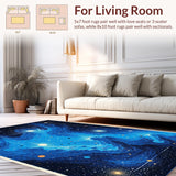 Abstract Galaxy Non Slip Space(Blue)