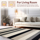 Modern Beige Black Symmetry(Beige)
