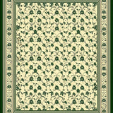 Artisan Trellis with Ornate Scrollwork and Contemporary Border(Beige)