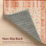 Terracotta and Cream Vintage Floral Design(Beige)