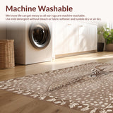 Antelope Print Beige Kitchen Runner(Beige)