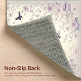 Delicate Winged Insect Accent Floral(Beige)