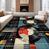 Stylish Half Round Patio Welcome Mat(Black)