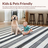 Artisan Stripe Vision with Graphic Patterned Bands and Sleek Divisions(Beige)