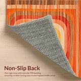 Eclectic Rainbow Abstract Design(Orange)