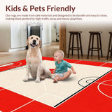 Vibrant Colorful Athletic Motif(Red)