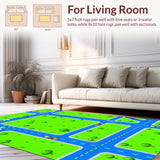 Engaging Educational City Layout Mat(Green)