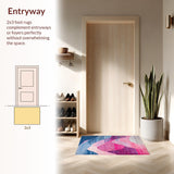 Artistic Abstract Pink Blue Fusion(Pink)