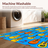 Bright Playroom Guitar Illustration(Blue)