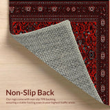 Rustic Oriental Tiled Patterned Aesthetic(Red)