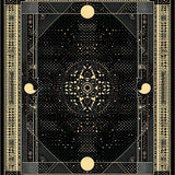 Modern Astral Snake Print Aesthetic(Black)