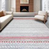 Stylish Red and Grey Lattice Arrangement(Gray)