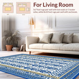 Modern Nautical Patterned Mat(Blue)