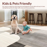 Modern Abstract Area Beige Grey Minimalist Geometric Throw(Beige)