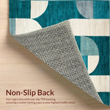 Modern Oval Geometric Delight(Teal)