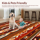 Bold Geometric Vintage Motif(Brown)