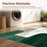 Abstract Shape Beige Dark Green(Green)
